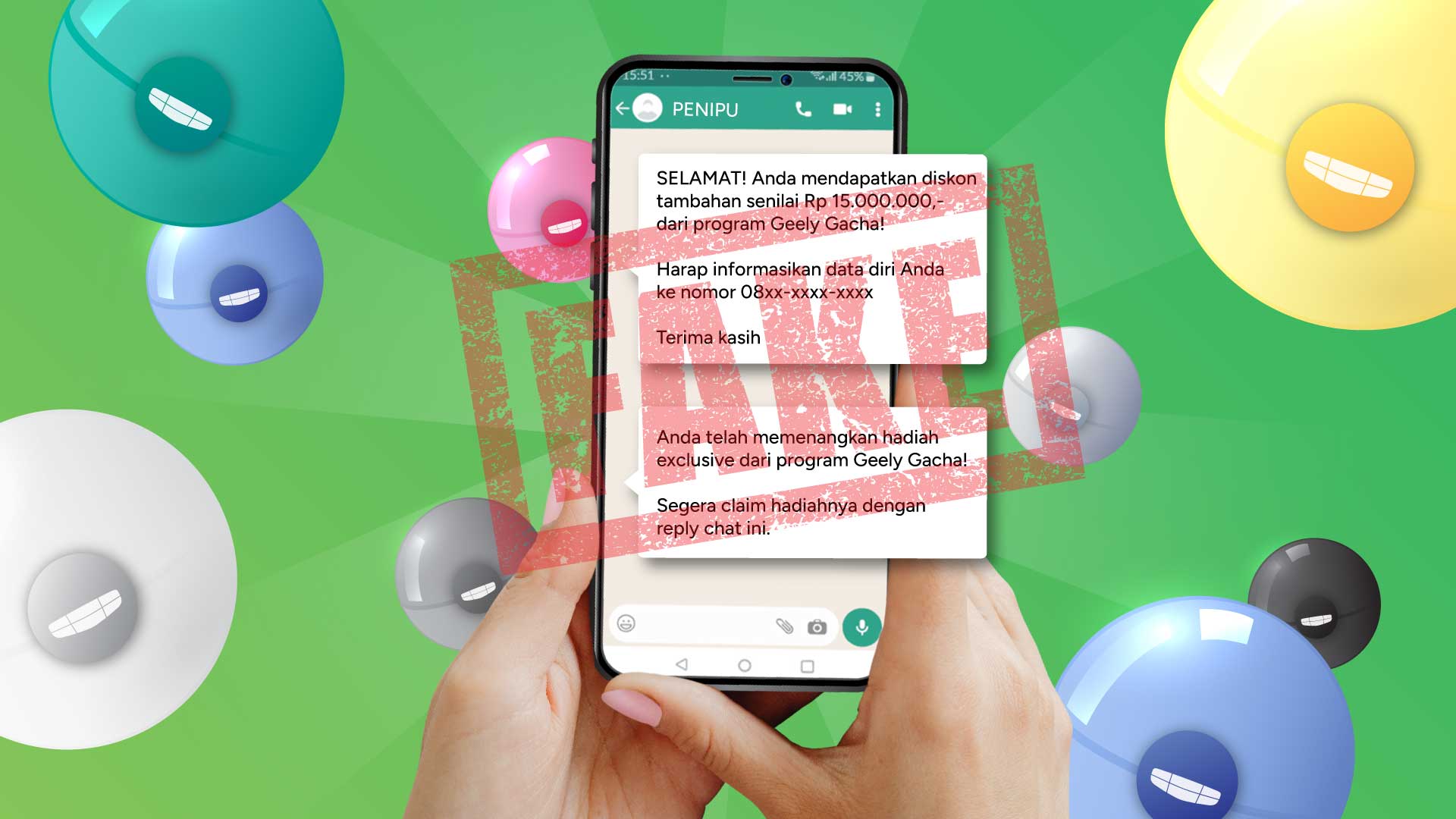 Hati-Hati Modus Penipuan Mengatasnamakan Program Geely Gacha Berhadiah Wonder